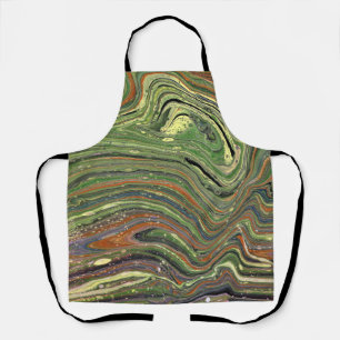 Mad Love 1 Wild Green Abstract Apron