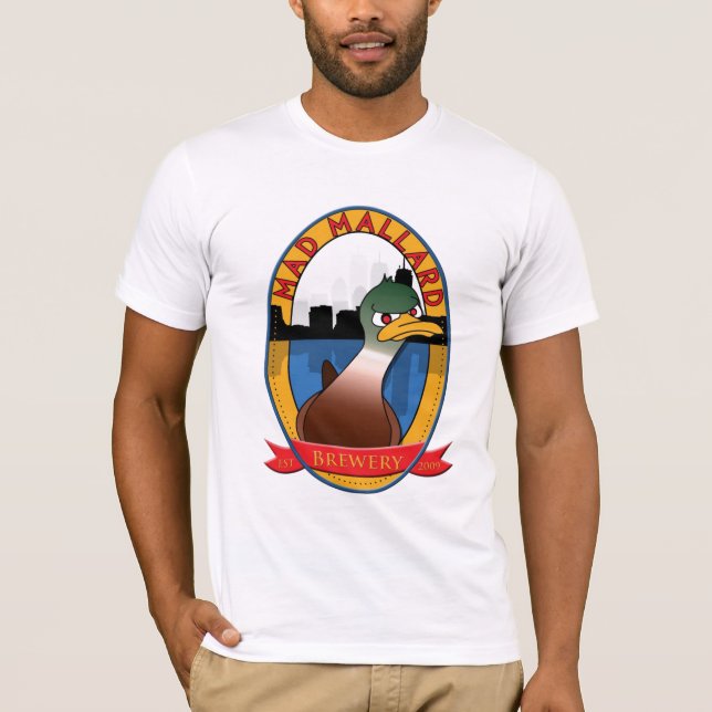 Mad Mallard Brewery Basic T-Shirt (Front)