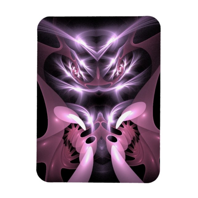 Mad Man Eating Mantis in Purple Magnet (Vertical)