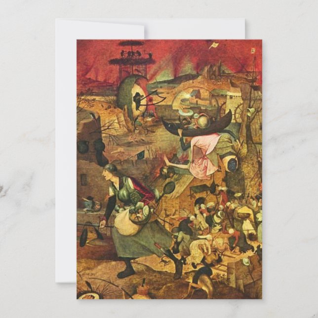 Mad Meg By Hieronymus Bosch Invitation (Front)