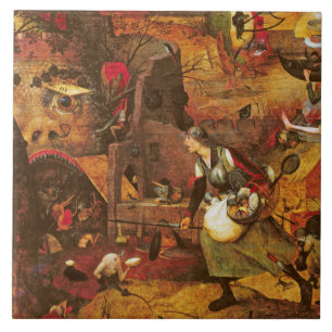 Mad Meg (Dull Gret), Pieter Bruegel Tile