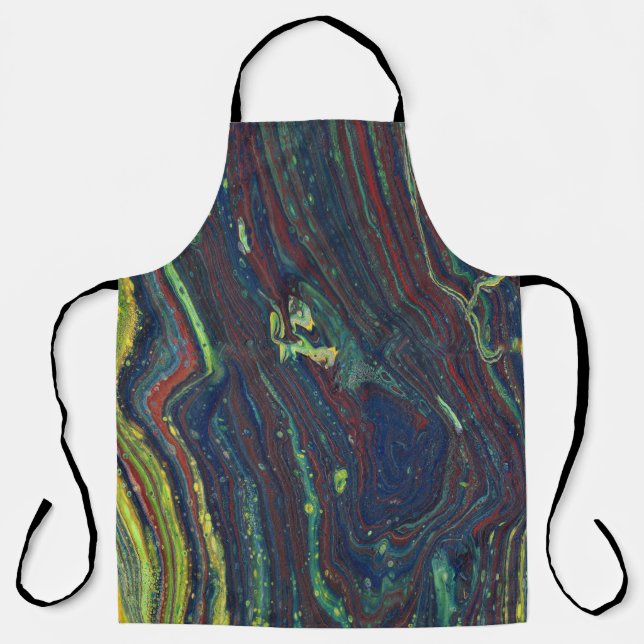 Mad Passion 1 Wild Stripes Abstract Apron (Front)