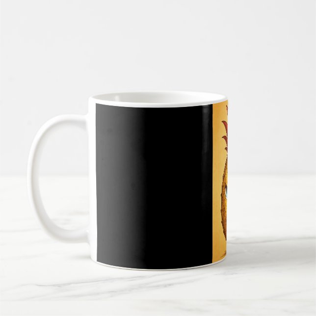 mad pineapple coffee mug (Left)