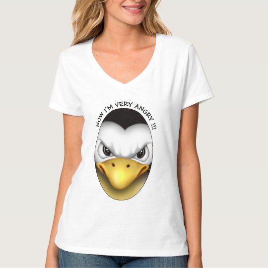 MAD PINGOUIN Women's Hanes Nano V-Neck T-Shirt