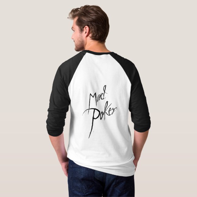 MAD Poker Eclipse Men's Baseball T-Shirt (Back Full)