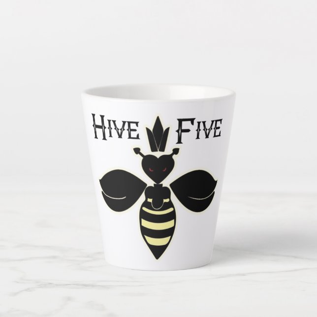 MAD Poker Hive Five Latte Mug (Front)