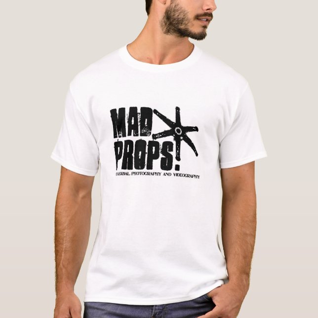 Mad Props Logo T-Shirt White (Front)