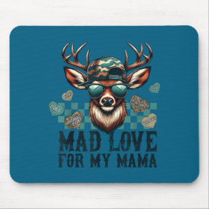 Mad Retro Love For My Mama Camo Deer Hunting Valen Mouse Mat