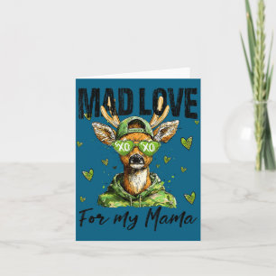 Mad Retro Love For My Mama Deer Hunting Boys Valen Card