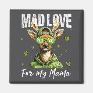 Mad Retro Love For My Mama Deer Hunting Boys Valen Magnet