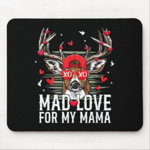 Mad Retro Love For My Mama Deer Hunting Boys Valen Mouse Mat