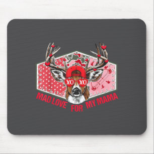 Mad Retro Love For My Mama Deer Hunting Boys Valen Mouse Mat