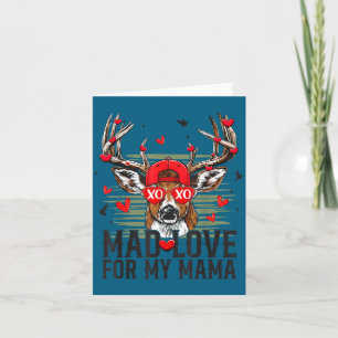 Mad Retro Love For My Mama Deer Hunting Happy Vale Card