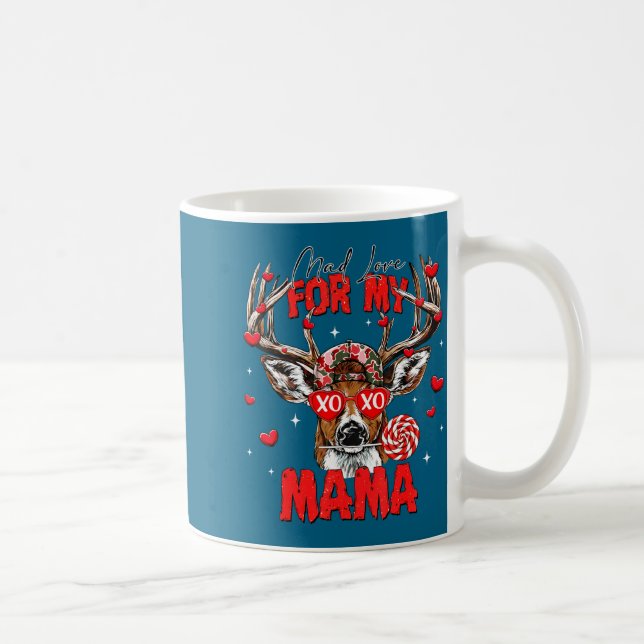 Mad Retro Love For My Mama Deer Hunting Happy Vale Coffee Mug (Right)