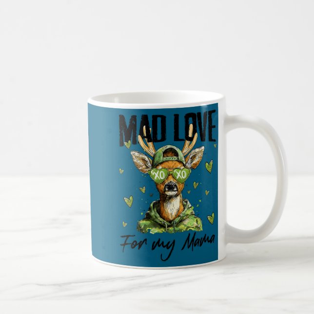 Mad Retro Love For My Mama Deer Hunting Happy Vale Coffee Mug (Right)