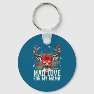 Mad Retro Love For My Mama Deer Hunting Happy Vale Key Ring