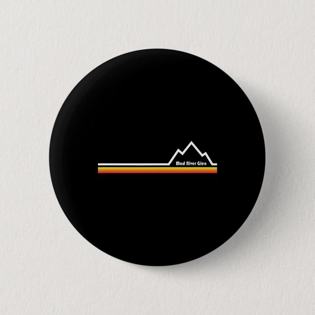 Mad River Glen  6 Cm Round Badge (Front)