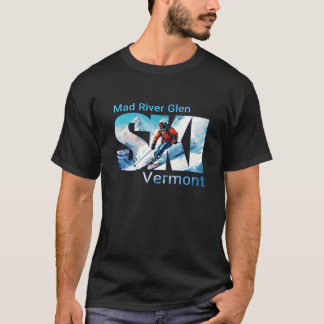 Mad River Glen Cool Skiing Vacation Ski Outdoor Sk T-Shirt