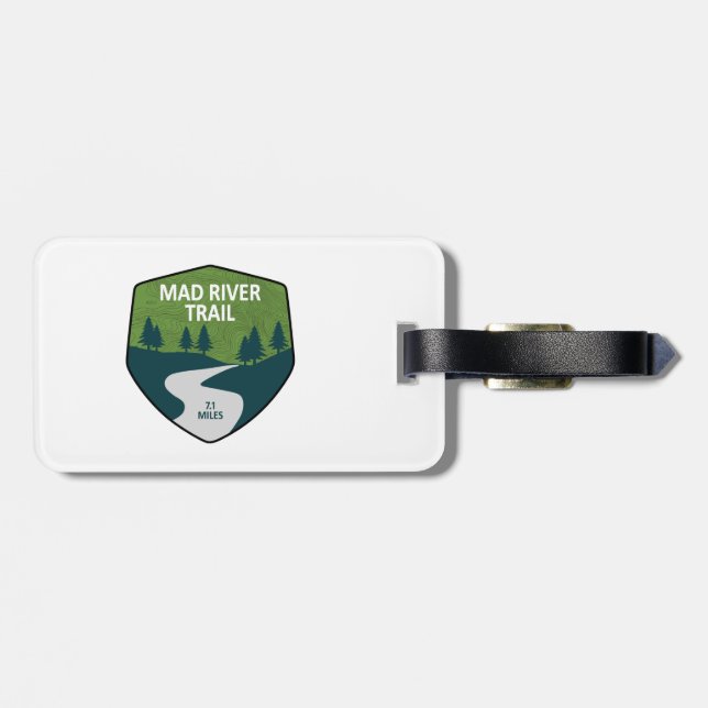 Mad River Trail Dayton Ohio Luggage Tag (Back Horizontal)