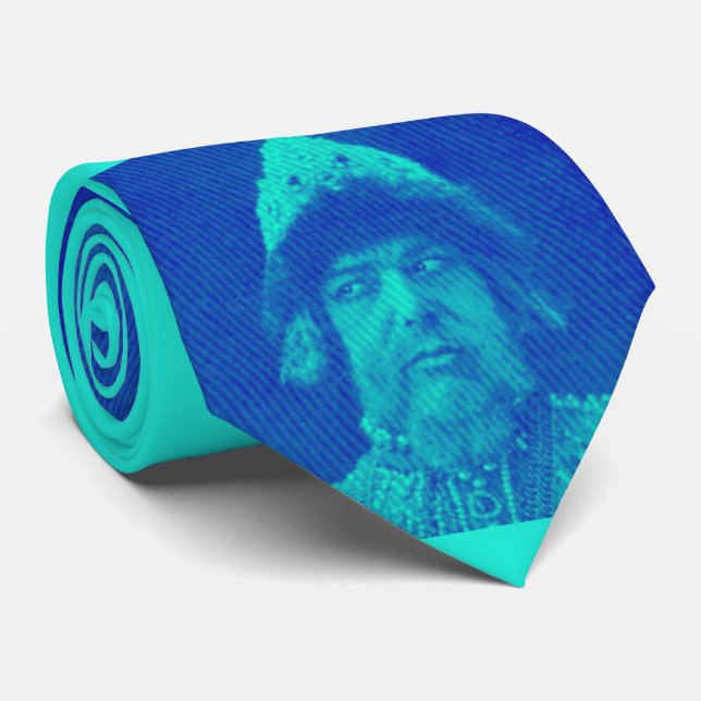 mad Russian print Tie (Rolled)