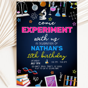 Mad Science Birthday Invitation