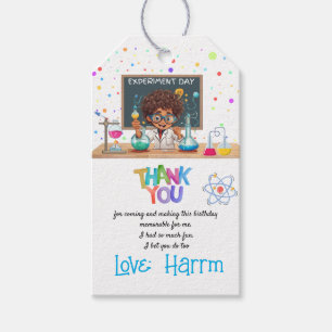 Mad Science Birthday Party Favour/Thank You Tag 