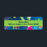 Mad Science Birthday Party Invitation Labels<br><div class="desc">Mad Science Birthday Party Invitation Labels. Matching items in my store. Customise with any text.</div>