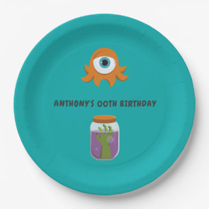 Mad Science Birthday Party Paper Plate