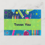 Mad Science Birthday Party Thank You Card<br><div class="desc">Mad Science Birthday Party Thank You Card. Look for matching items in my store. Contact me for a custom order.</div>