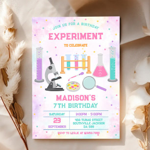 Mad Science Experiment Birthday Party Invitation