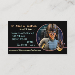 Mad Science! (F) Business Cards