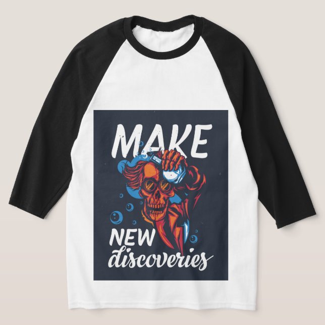 Mad Science – Make New Discoveries T-Shirt (Laydown)