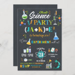 Mad Science Party Birthday Invitation Boy<br><div class="desc">Personalise this awesome science party invitation with your child's name, age and party details easily and quickly, simply press the customise it button to further re-arrange and format the style and placement of the text. Note: For the birthday boy's name, if it is longer than 4 letters, you need to...</div>