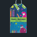 Mad Science Scientist Birthday Party Gift Tag<br><div class="desc">Mad Science Scientist Birthday Party Gift Tag. Customise however you want.</div>