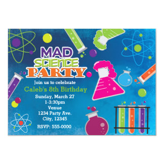 Mad Science Birthday Party Invitations 3