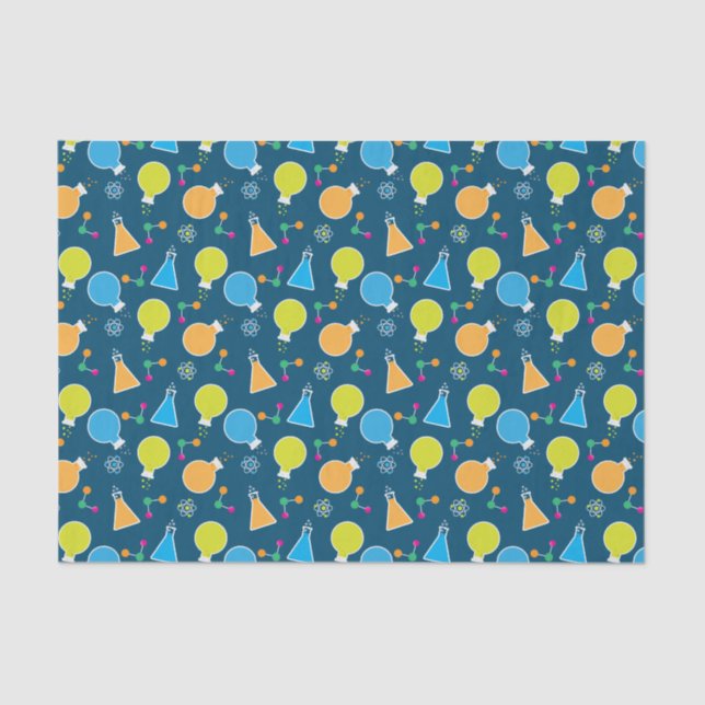 Mad Science Scientist Birthday Party Tissue Paper (Front)