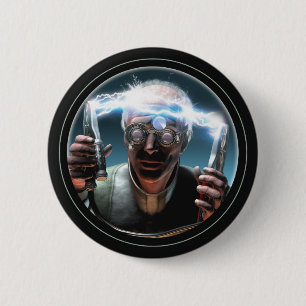 Mad Scientist #2 Round Button
