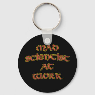 Mad Scientist At Work Key Chains
