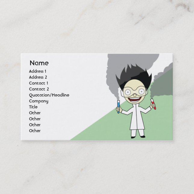 Mad Scientist - Business Business Card (Front)