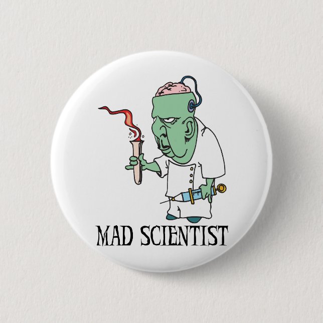 Mad Scientist Button (Front)