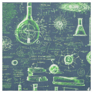 Mad scientist calculations  fabric