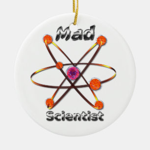 Mad Scientist Ceramic Tree Decoration