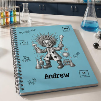 Mad Scientist Chemistry School Pocket Notebook
