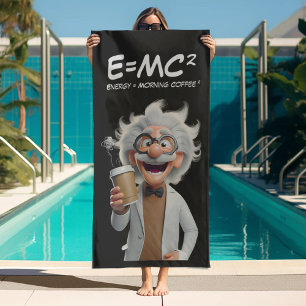 Mad Scientist Coffee Beach Towel