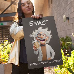 Mad Scientist Coffee Poster