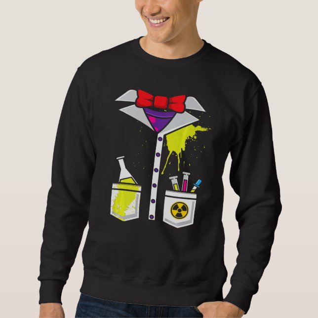 Mad Scientist Costume Halloween Carnival Science C Sweatshirt (Front)