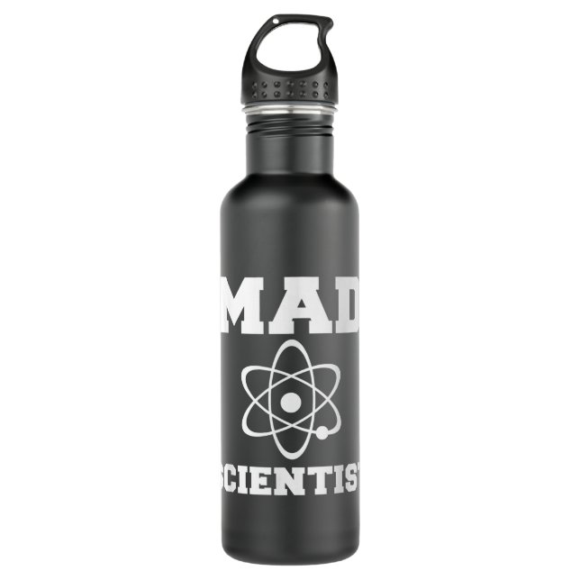 Mad Scientist Costume Nerd Chemistry Funny Science 710 Ml Water Bottle (Front)