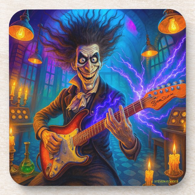 MAD SCIENTIST ELECTRIC COASTER.  6/PACK. COASTER (Front)