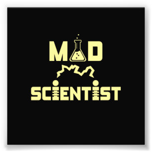 Mad Scientist Electric Science Beaker Photo Print