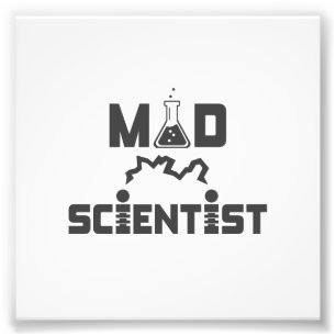 Mad Scientist Electric Science Beaker Photo Print